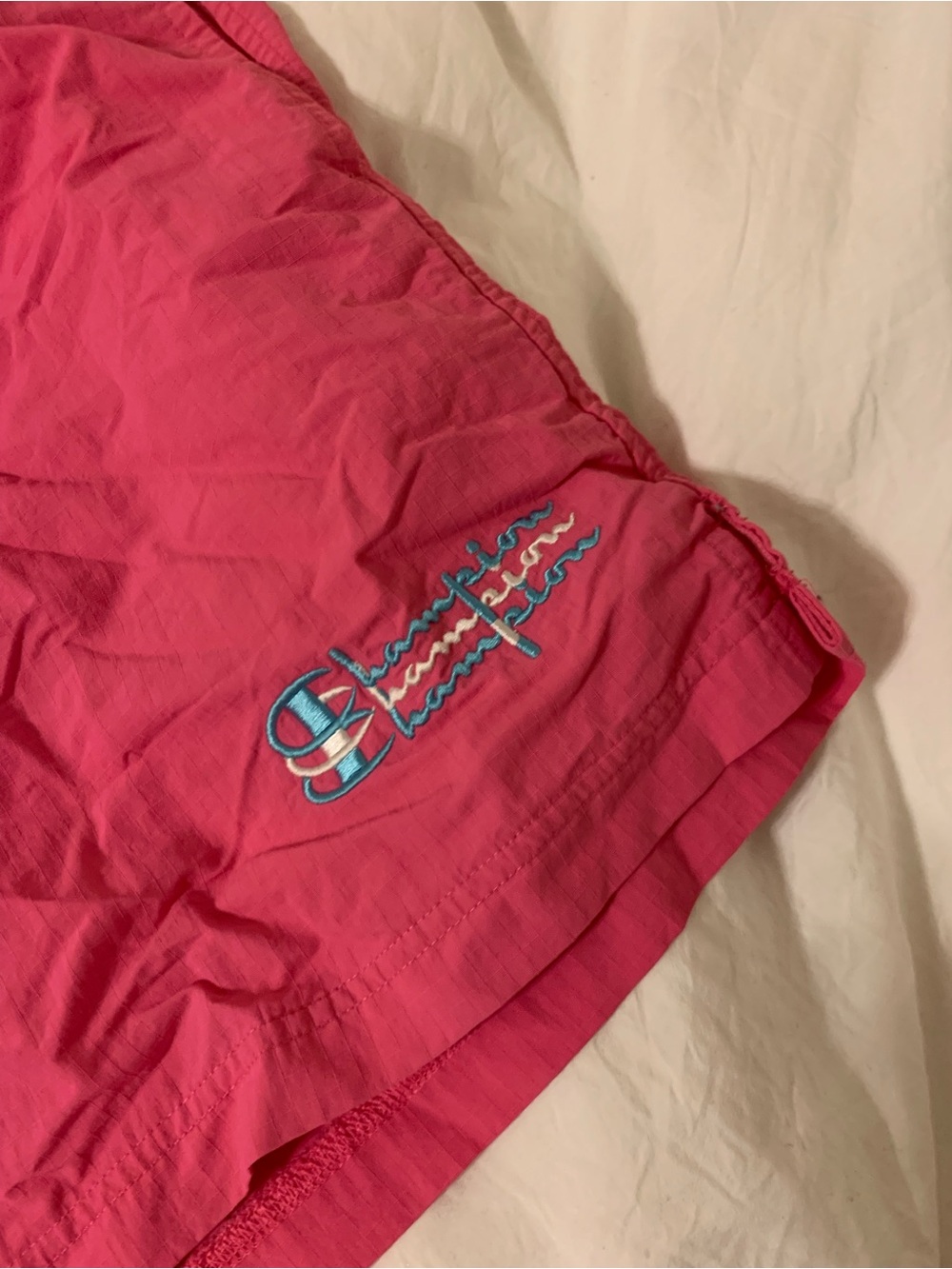 Champion Bright Pink Drawstring Athletic Shorts - Picture 2 of 3